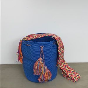 Wayuu Tribe crossbody bag blue